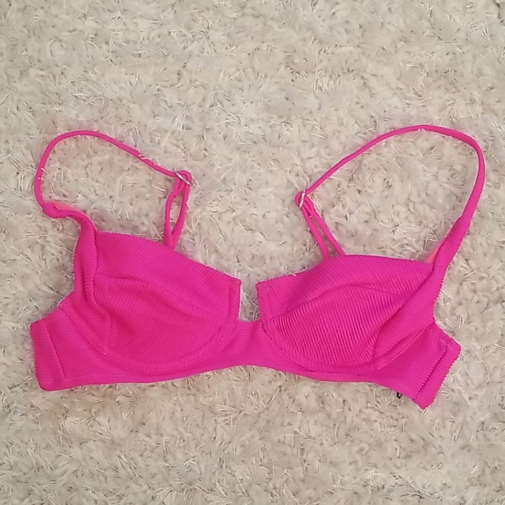 Fashion Nova Hot Pink Bikini Top